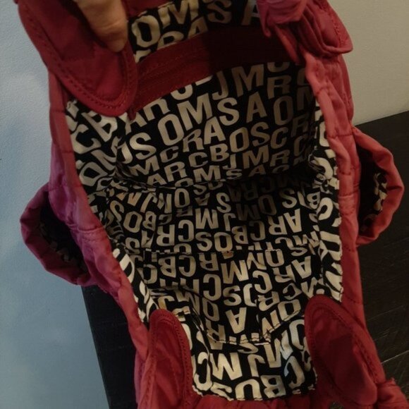 Marc by Marc Jacobs Fuchsia Pink Nylon Tate Tote Quilted Shopper Bag - Picture 7 of 15